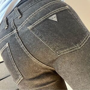 Guess Vintage High Waist Straight Leg Jeans Black 31